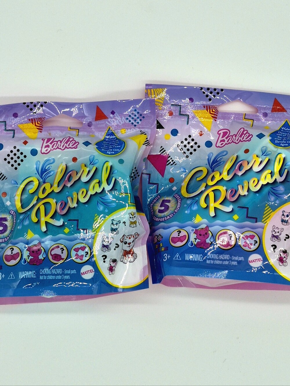 🌈🐾 Barbie Color Reveal Pet Series Blind Bags 2 Pack NEW Sealed 🎁
